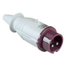Fiche mobile industrielle-droite-32A-2P-20..25V CA-IP 44