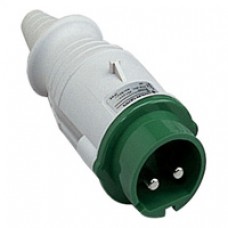 Fiche mobile industrielle-droite-32A-2P-20..25V CA-IP 44