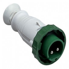 Fiche mobile industrielle-droite-16A-2P-20..25V CA-IP 67
