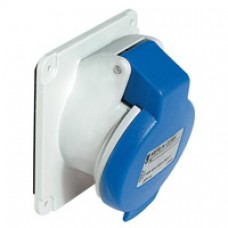 Socle prise inclinée-16A-IP44-220-3P-vis
