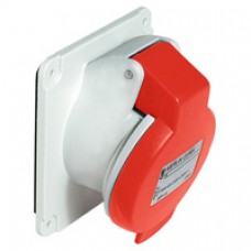 Socle prise inclinée-32A-IP44-380-3P-vis
