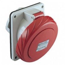 Socle prise inclinée-16A-IP67-380-5P-vis