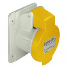 Socle prise droite-32A-IP44-110-3P-vis
