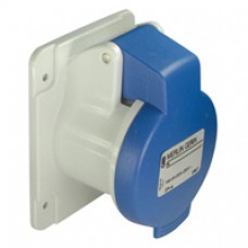 Socle prise droite-32A-IP44-220-3P-vis