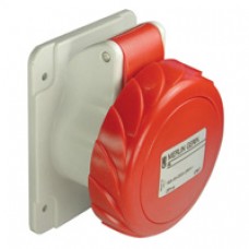 Socle prise droite-16A-IP67-380-3P-vis
