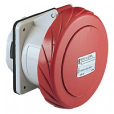 Socle prise droite-32A-IP67-380-5P-vis