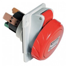 Socle de prise industrielle-coudée-32A-3P+T-380..415V CA-IP 67