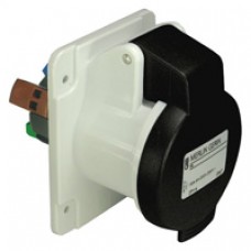 Socle de prise industrielle-droite-32A-3P+T-480..500V CA-IP 44