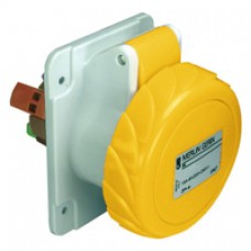 Socle de prise industrielle-droite-16A-2P+T-100..130V CA-IP 67