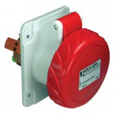 Socle de prise industrielle-droite-16A-2P+T-380..415V CA-IP 67