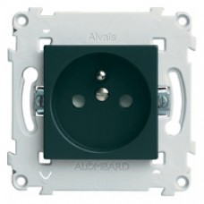 Prise 2 P+T avec éclipses anthracite