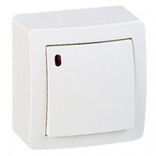 Interrupteur poussoir O/F lumineux faible consommation