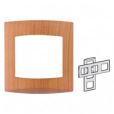 Plaque merisier triple hor/ver 71mm Bois