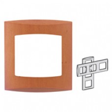 Plaque poirier triple hor/ver 71mm Bois
