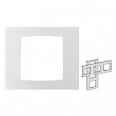 Plaque blanche pour barrettes triple hor/ver 71 mm