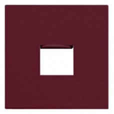 Façade RJ 45 simple satin bordeaux