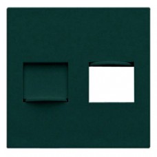 Façade RJ 45 double anthracite