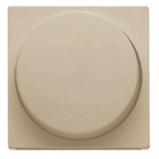 Façade variateur poussoir + rotatif satin champagne