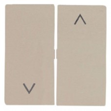 Façade interrupteur volets roulants satin champagne