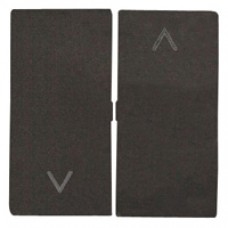 Façade interrupteur volets roulants satin graphite