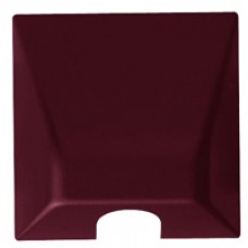 Façade sortie de câble satin bordeaux