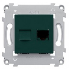 Prise RJ 45 catégorie 6 double FTP anthracite