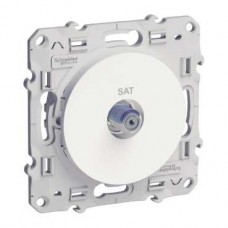 Prise SAT blanc à vis