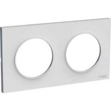 Plaque gris Pierre 2 postes horizontaux ou verticaux entraxe 71 mm
