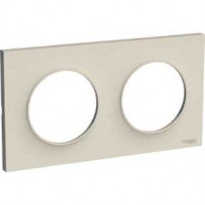 Plaque sable 2 postes horizontaux ou verticaux entraxe 71 mm