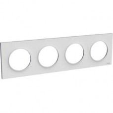 Plaque gris Pierre 4 postes horizontaux ou verticaux entraxe 71 mm