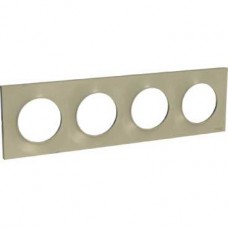 Plaque 4 postes horiz./vert. entraxe 71 mm - Titane