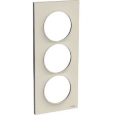 Plaque sble 3 postes verticaux entraxe 57 mm