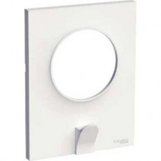 Plaque blanc avec crochet multi-usage 1 poste
