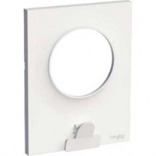 Plaque blanc avec pince multi-usage 1 poste