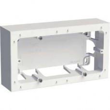 Boîte pour montage en saillie blanc 2 postes entraxe 71 mm