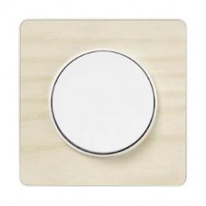 Plaque bois nordique avec liseré blanc 1 poste
