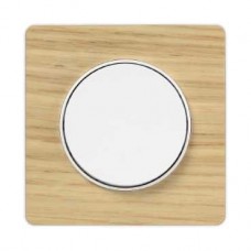Plaque bois naturel avec liseré banc 1 poste