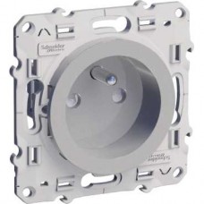 Prise de courant 2P+T aluminium à vis connexion rapide spéciale rénovation