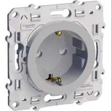 Prise de courant 2P+T aluminium standard allemand à vis connexion à vis