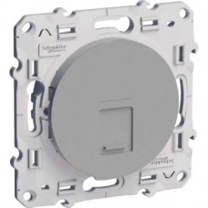 Prise RJ45 aluminium grade 1 (téléphone + informatique) cat. 6 UTP à vis