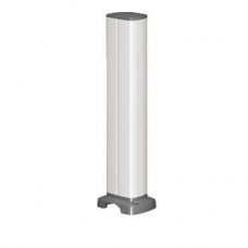 Colonnette aluminium blanc 1 face 0,43 m
