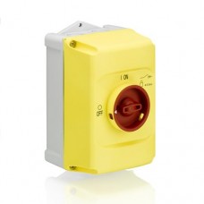 Coffret IP65 pour MS116-MS/MO132 - Boitier jaune poignée rouge