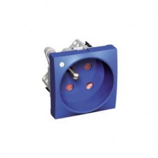 Prise 2P+T ROTO bleu lumineuse détrompage