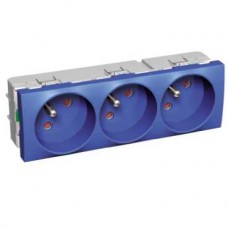 Bloc triple 2P AVEC T bleu