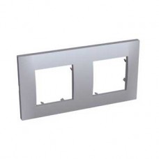 Plaque 2 postes horizontaux schiste