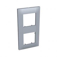 Plaque 2 postes montage vertical entaxe 71mm schiste