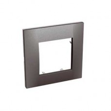 Plaque 1 poste graphite