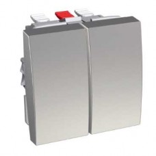 Poussoir double SA 2NO aluminium