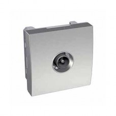 Prise TV simple aluminium