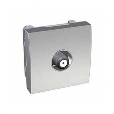 Prise SAT simple aluminium